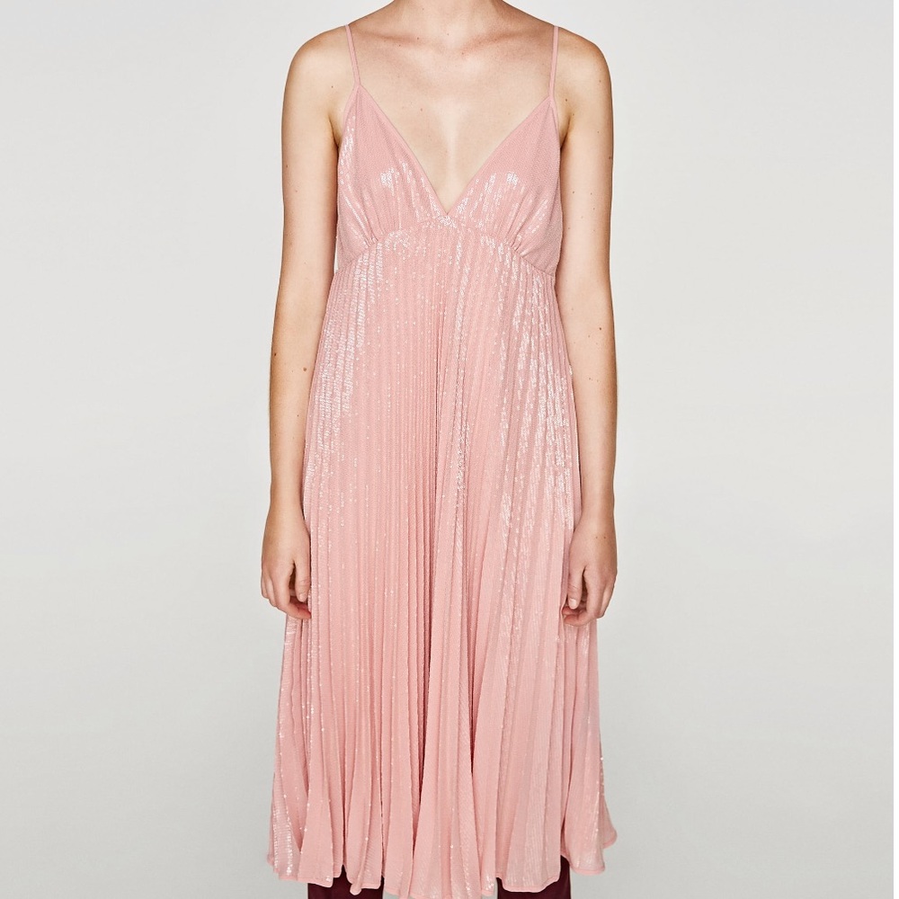 Zara pink dress